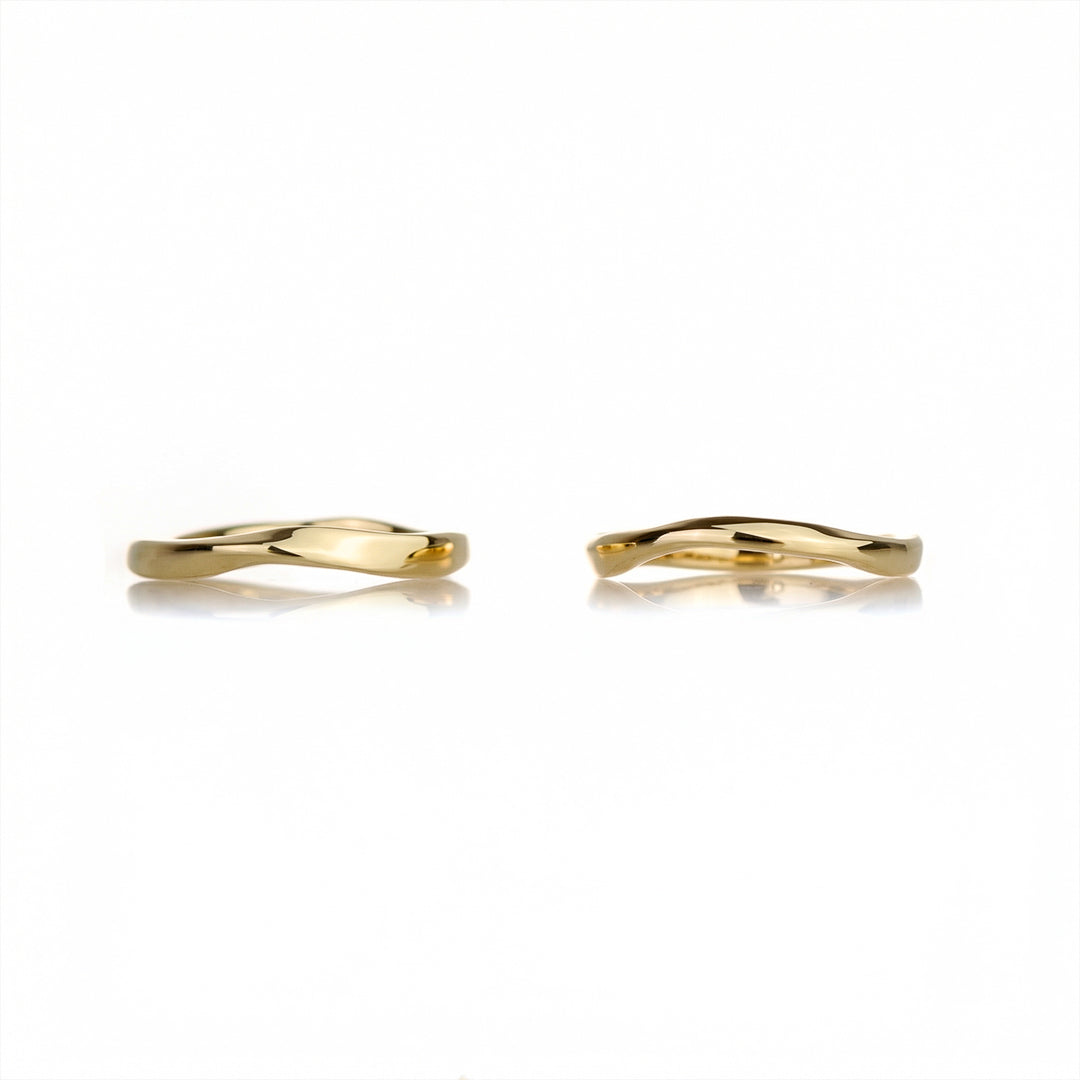 Serin wedding rings 14k yellow gold