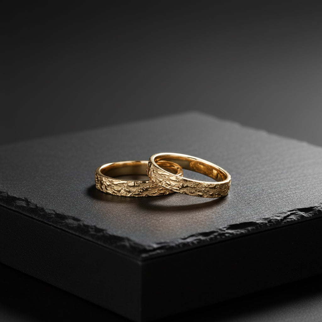Polen wedding rings yellow  gold