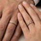 Promise fingerprints 14k 18k wedding rings rose gold