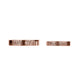 Promise fingerprints 14k 18k wedding rings rose gold