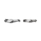 Pair of white gold twig-shaped wedding rings