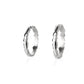 Raindrops curb white gold wedding rings