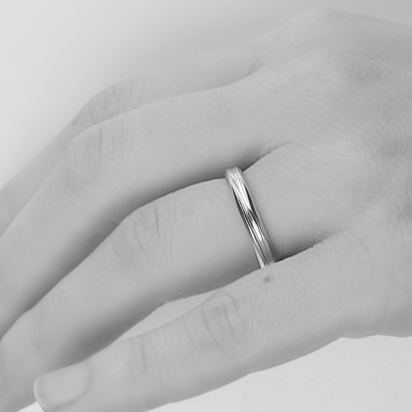 Raya wedding rings 14k white gold