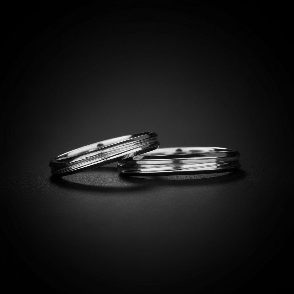 Raya wedding rings 14k white gold