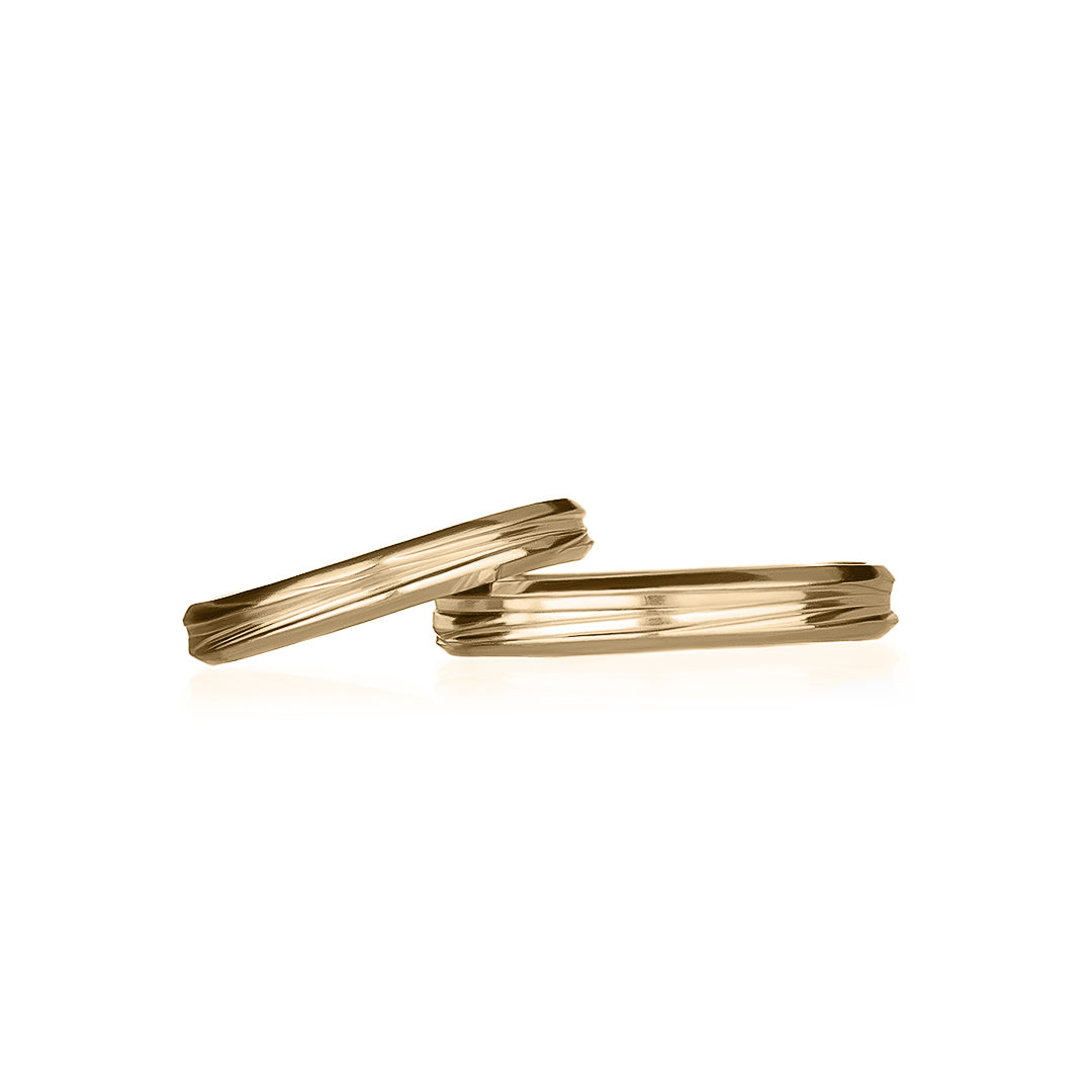 Raya wedding rings 14k yellow gold
