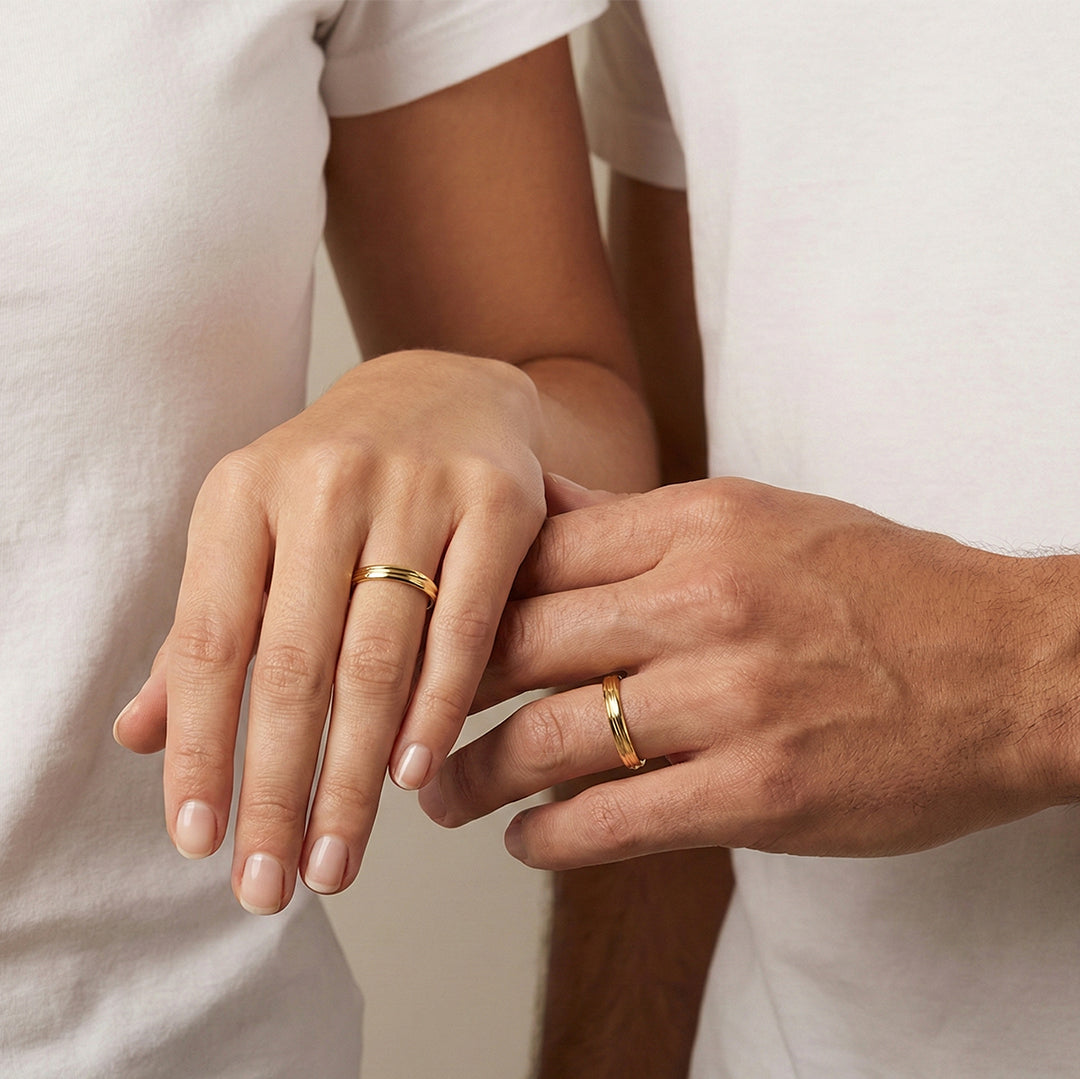 Raya wedding rings 14k yellow gold