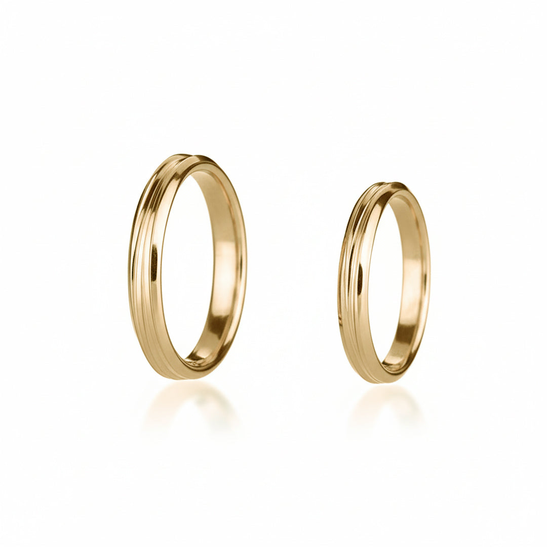 Raya wedding rings 14k yellow gold