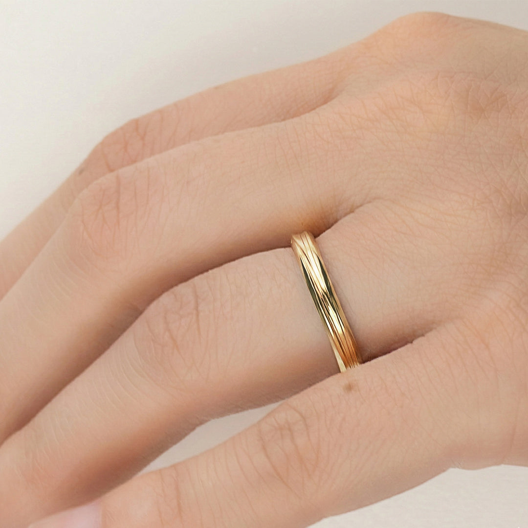 Raya wedding rings 14k yellow gold
