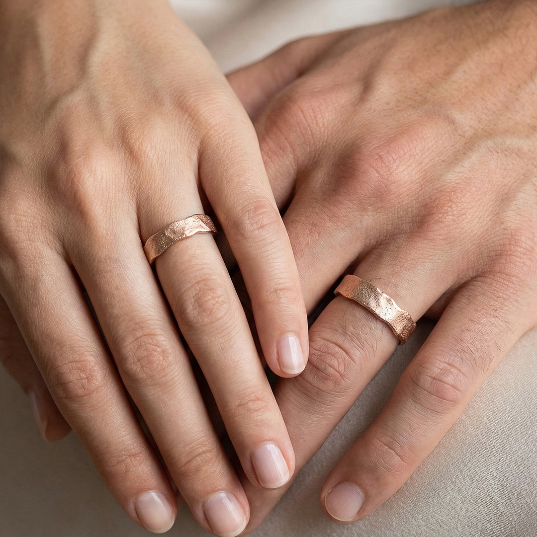 Serene wedding ring 14k rose gold