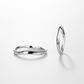 Serin wedding rings 14k white gold