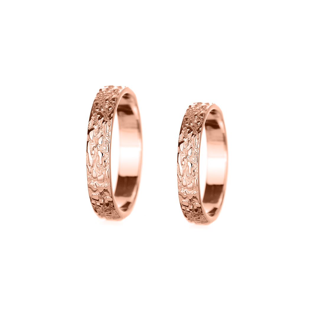Polen wedding rings rose gold