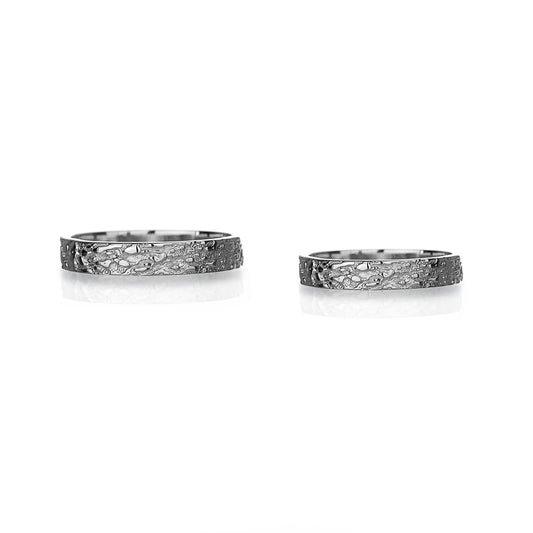 Polen wedding rings white gold