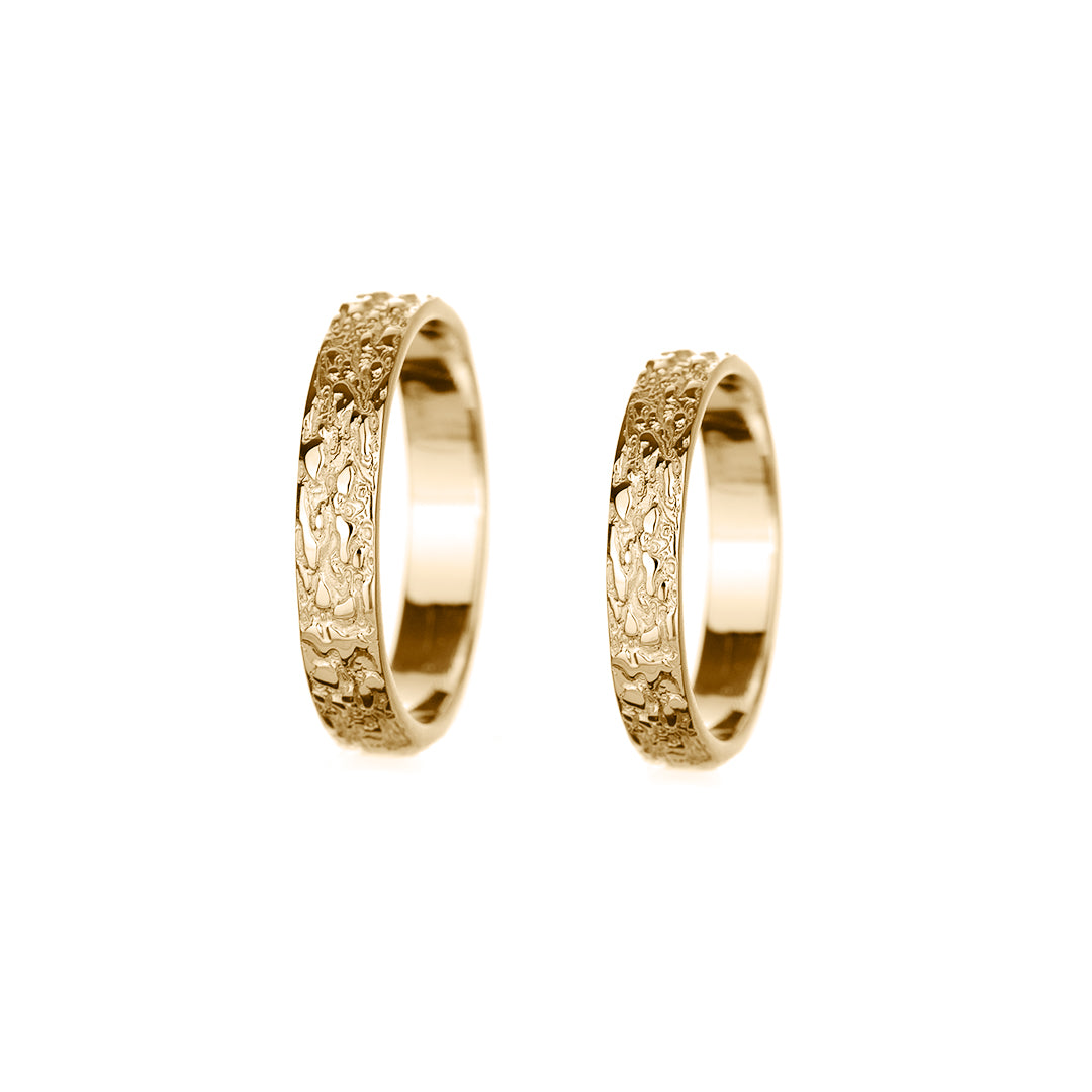 Polen wedding rings yellow  gold