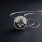 Skyline necklace sterling silver & ebony wood