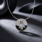 Skyline necklace sterling silver & ebony wood