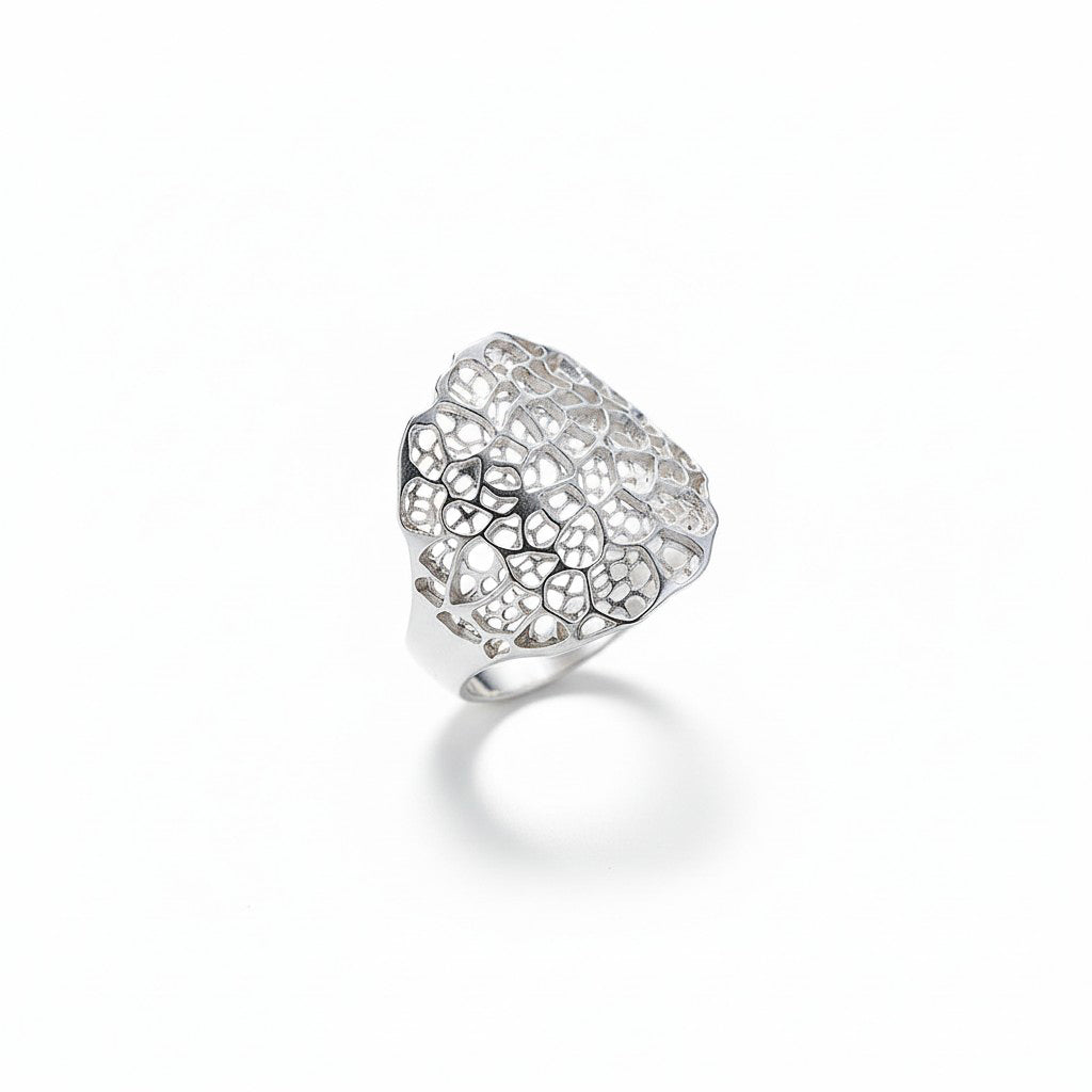 Mimesis sterling silver ring