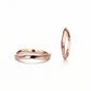 Serin wedding rings 14k rose gold