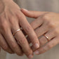 Serin wedding rings 14k rose gold