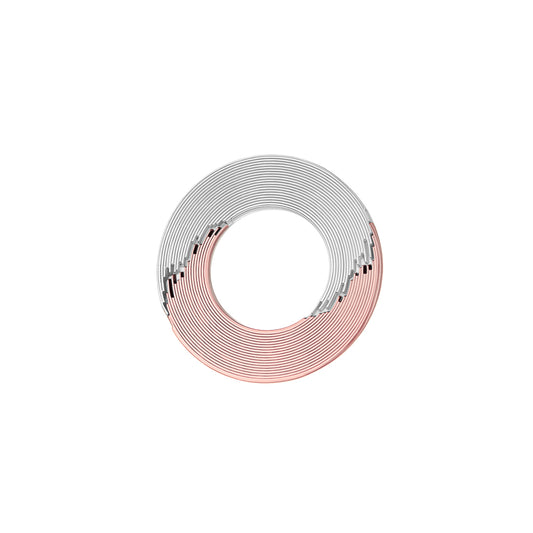 Skyline pin sterling silver & copper