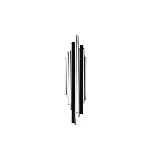 Skyline pin sterling silver & ebony wood