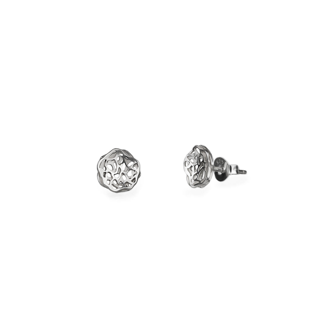 Mimesis earrings 4. Materials: you can choose from Sterling silver, 14k or 18k gold (white, yellow or rose).  Stone: Any stone of your choosing